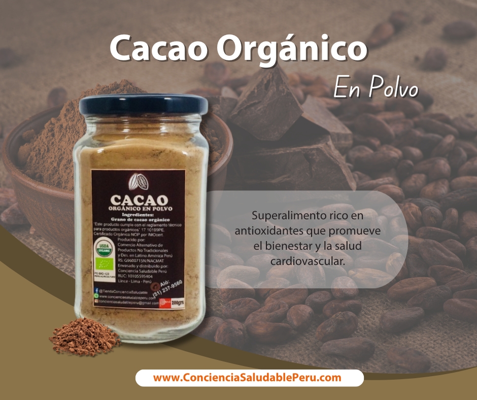Cacao en Polvo 200grs ORGÁNICO - Imagen 2