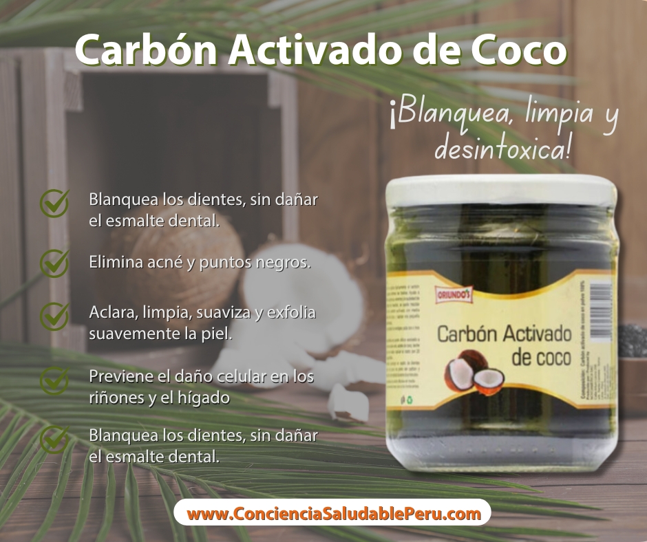 Carbón activado de coco - 80 g polvo - Imagen 4