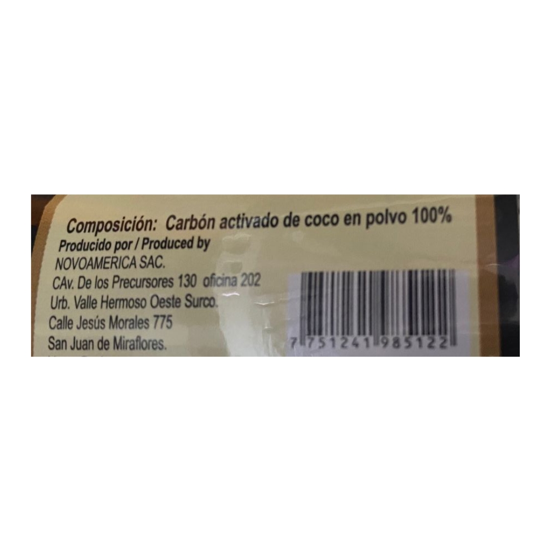 Carbón activado de coco - 80 g polvo - Imagen 2