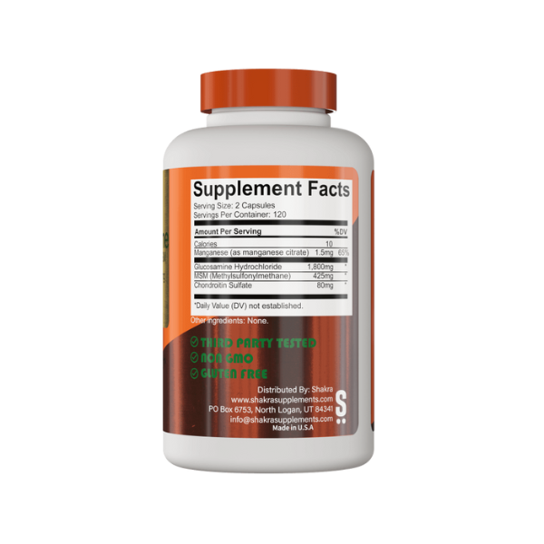 Glucosamina, Condroitina y MSM -1,800mg - Imagen 2