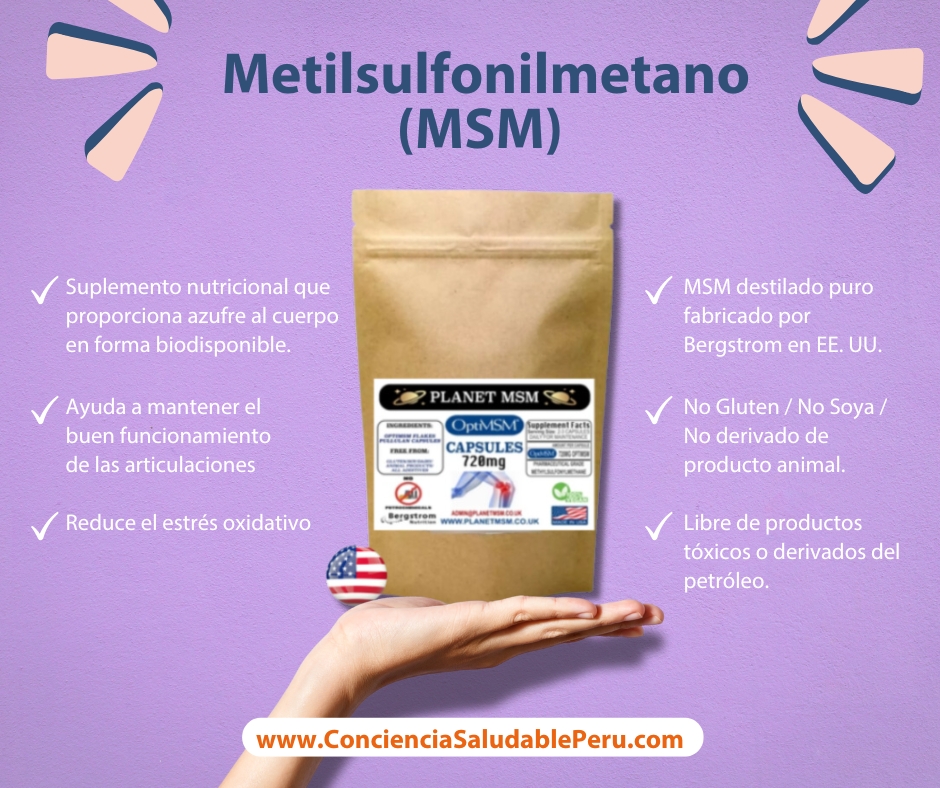 MSM Metilsulfonilmetano OptiMSM - Imagen 3