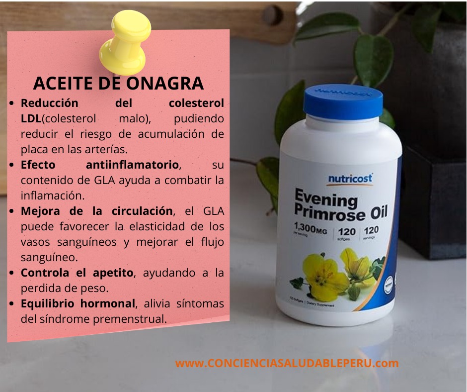 Aceite de Onagra - GLA 1,300mg - Imagen 3