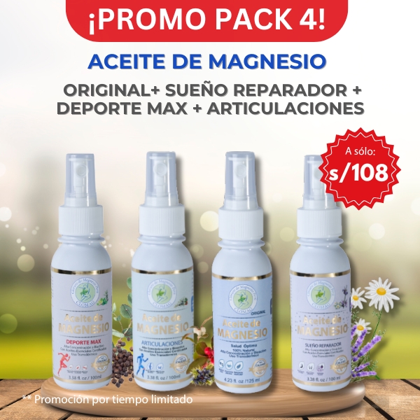 PACK x 4 Aceites de Magnesio